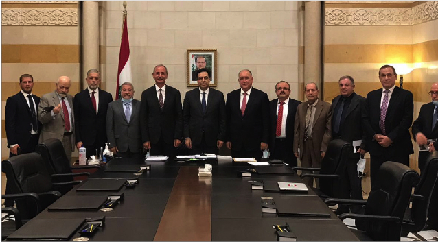 دياب استقبل وفد المجلس القاري الافريقي في حضور حب الله
